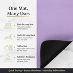Dish Drying Mat Super Absorbent – 16" x 18" Coffee Mat - Image 6