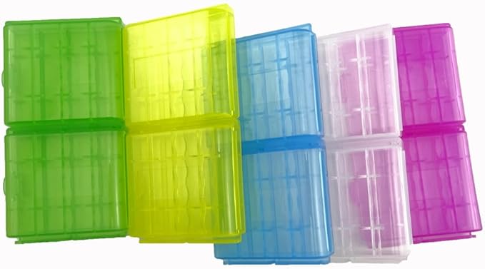 Honbay 10 PCS Battery Storage Case/Box/Organizer/Holder by Gocomcom