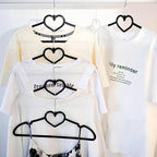 Plastic Hangers 30 Pack, Heart-Shaped Clothes Hanger Ultra Thin Space Saving - Image 5