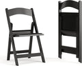 Flash Furniture Hercules Series Folding Chair - Black Resin - 2 Pack 800LB Weight Capacity Comfortable Event Chair - Light Weight Folding Chair by FlashFurniture