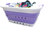SAMMART 41L Collapsible 3 Handled Plastic Laundry Basket - Image 4