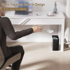 Small Bathroom Trash Can 2.4 Gallon Wastebasket, Slim Metal Garbage Can Matte - Image 6