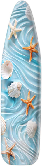 Summer Ocean Shell Ironing Board Cover Stretch Fabric by HOMETITUTE