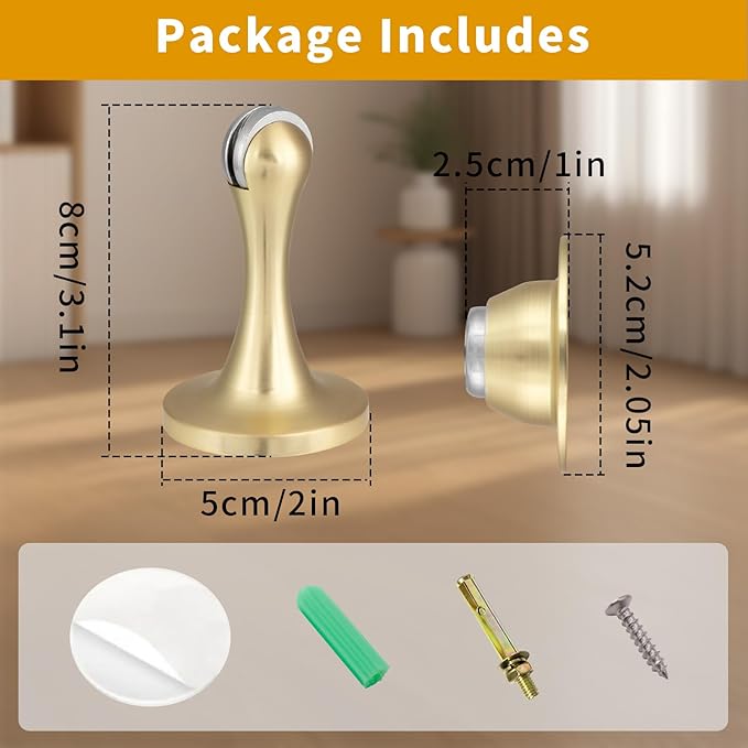 Bak Bo Magnetic Door Stopper, Strong Magnetic Door Holder Keep Door Open - Image 2