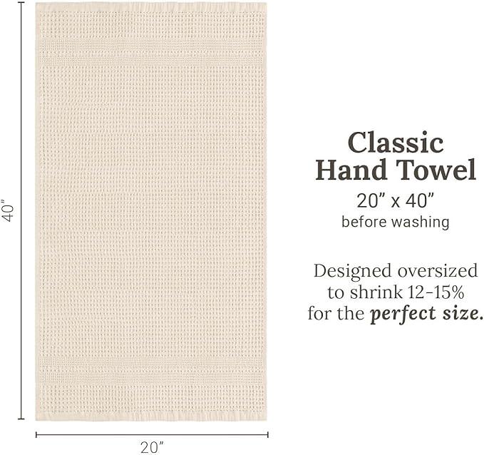 GILDEN TREE Waffle Hand Towels for Bathroom Quick Dry Towel Super Absorbent - Image 8