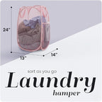 Handy Laundry Collapsible Mesh Pop Up Hamper - Image 2