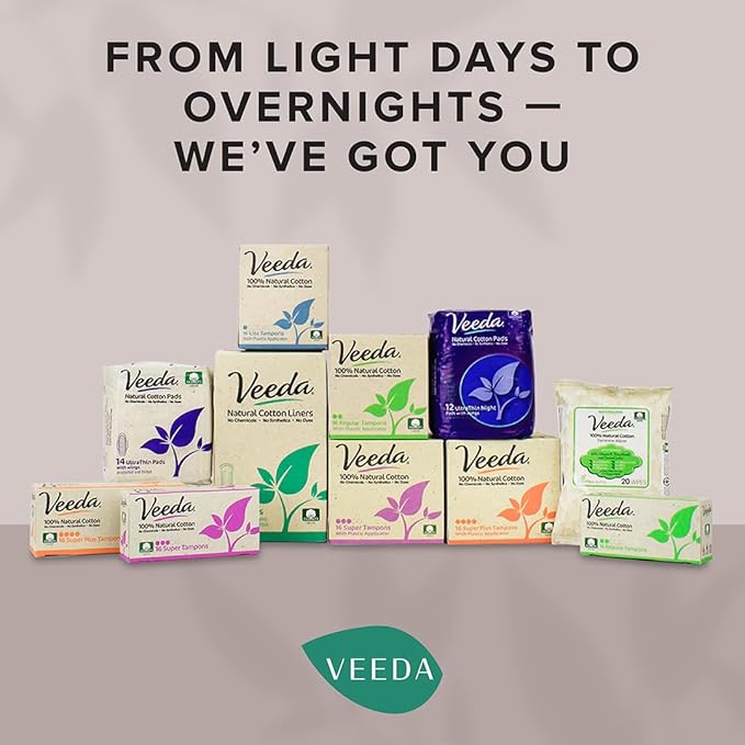 Veeda Natural Cotton Night Pads - Image 7