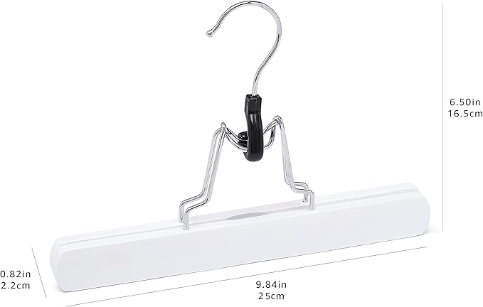 Amazon Basics Wooden Pants Hangers Closet Organizer - Image 6