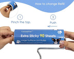 Extra Sticky Large Surface Lint Roller, 6.3'' Giant Lint Roller - Image 3