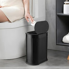 1.6 Gallon Trash Can with Lid, Small Bathroom Trash Can Wastebasket, Slim - Image 6