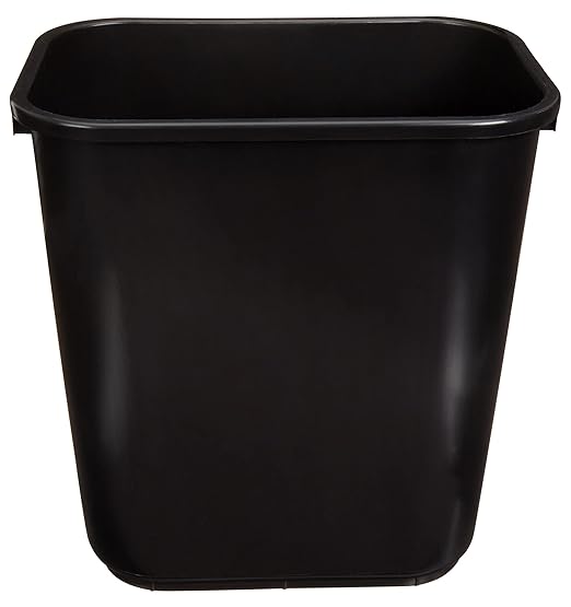 Amazon Basics Rectangular Commercial Office Wastebasket, 7 Gallon by AmazonBasics
