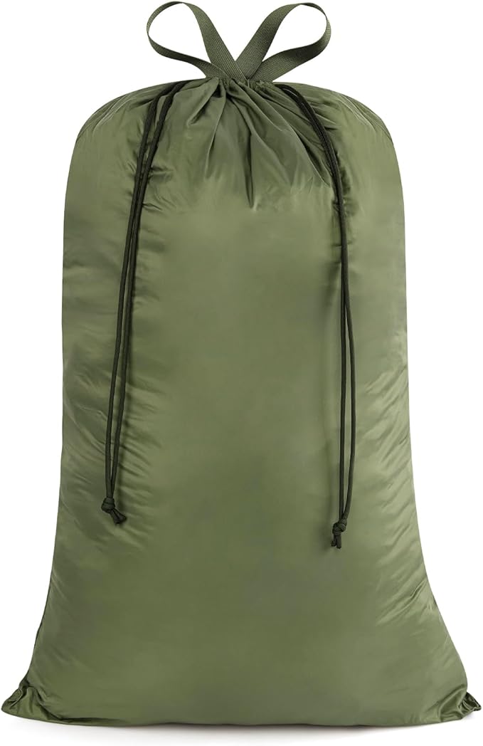 Heavy Duty Nylon Laundry Bag, Extra Large Sleeping Bag Storage Sack, Drawstring by WiseBoy
