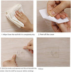 Hawsam 8PCS Clear Adhesive Sticky Wall Hooks, No Drilling Strong Waterproof - Image 6