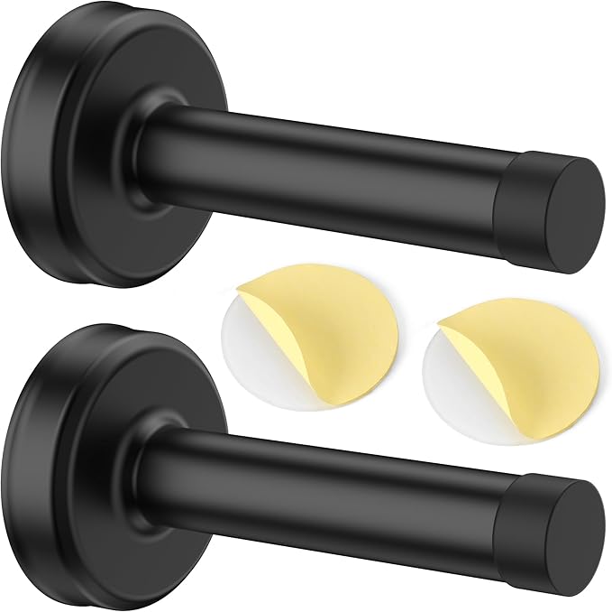 2 Pack Door Stoppers, No Drilling Wall Protection - Image 9