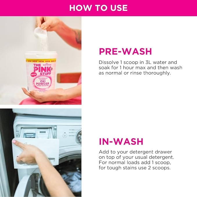 Stardrops - The Pink Stuff - The Miracle Laundry Oxi Powder Stain Remover - Image 6