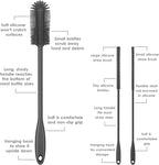 3-in-1 Silicone Bottle Brush and Straw Cleaning Brush Set, Water Bottle Cleaner - Image 3
