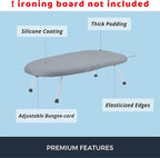 SAVUK 12 X 30 inch Smart Table top Ironing Board Cover and Pad - Image 3