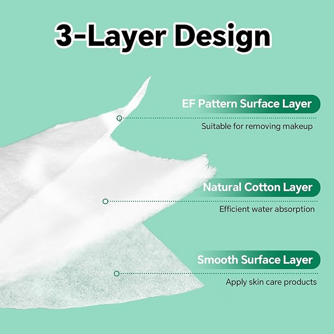 Large Square Cotton Pads, Rounded Corners, - Image 4