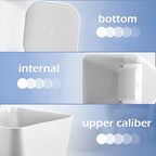 Hoolerry 9 Pieces Garbage Can 2 Gallon Small Trash Cans Bulk Bathroom Trash Bin - Image 3