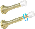 HOMOTEK 4 Pack Telescoping Spring Door Stoppers, Extended from 3-1/8 to 4-1/4 by HOMOTEK