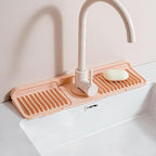 Longer Silicone Faucet Mat for Kitchen Sink – Button Style Faucet Drip Catcher by Unknown