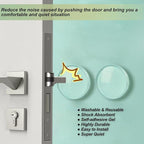 Door Stoppers for Wall with Strong Back Adhesive, No-Falling Round Door Knob - Image 2