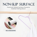 HOUSE DAY Velvet Hangers 30 Pack, Premium Non-Slip Felt Hangers, Sturdy - Image 2