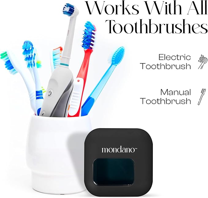 Mondano UV-C Toothbrush Sanitizer and Holder, Toothbrush Case - Image 7