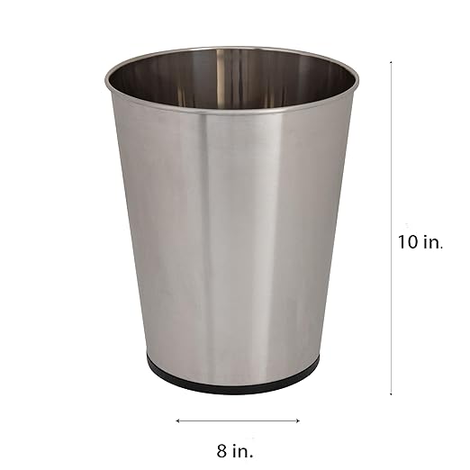 Bath Bliss 5 Liter Small Wastebasket | 2 Pack | Round Open Top | Trash Can | - Image 4