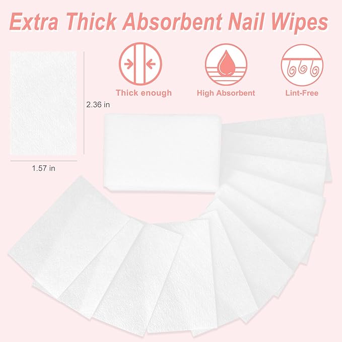 Eyxformula 270 Pcs Lint Free Nail Wipes - Image 2
