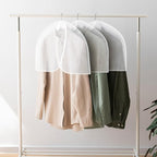 25 Pcs Shoulder Covers for Hanging Clothes, 24 x 17 Inch Plastic Garment Cover - Image 6