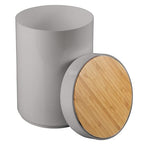 mDesign Plastic Round Trash Can Small Wastebasket - Image 7