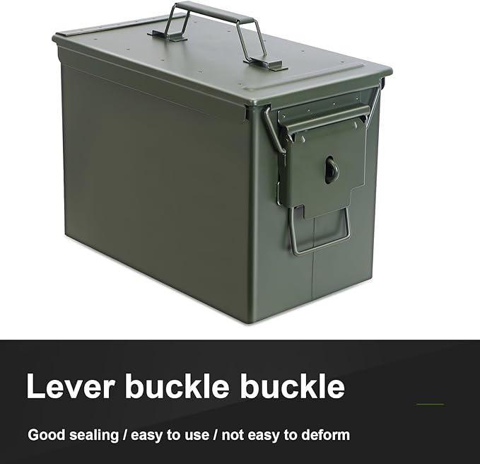 Ammo Can&Ammo Box, Fireproof & Waterproof Metal Storage Box - Image 4