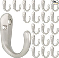 IBosins 20PCS Coat Hooks Wall Mounted Single Prong Robe Hook by IBosins
