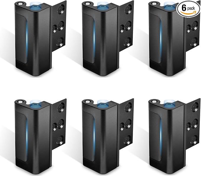 6Pack Home Security Door Reinforcement Lock, Childproof Safety Door Lock Latch by Steinwhale