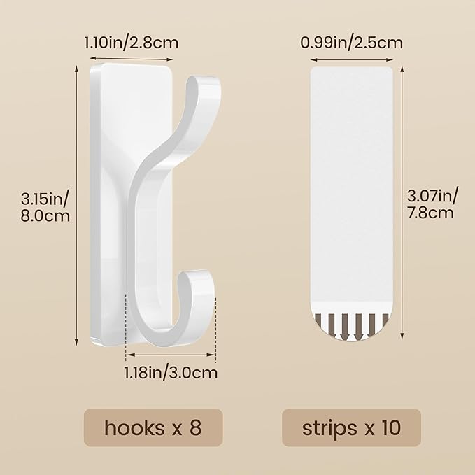 pickpiff Wall Hooks with Adhesive Strip - Image 4