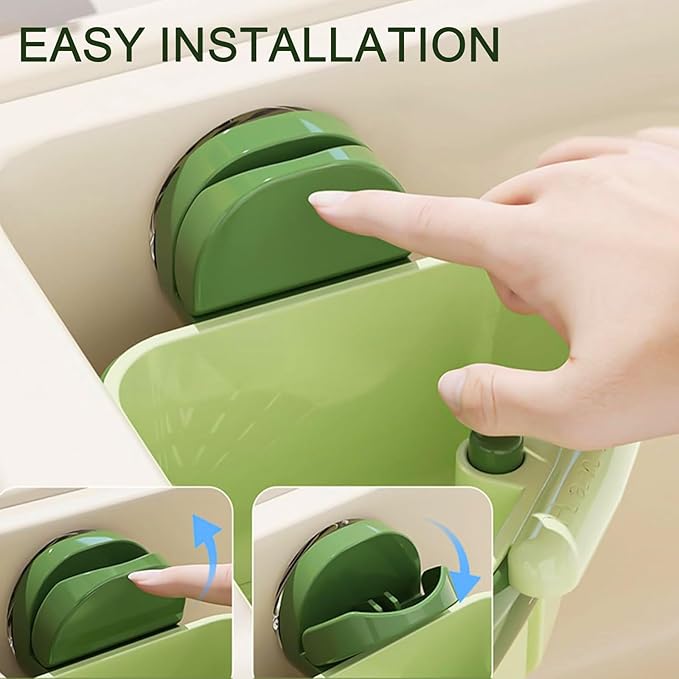 LLQ 2PACK Sink Strainer Basket, 2025 New Upgraded Suction Cup Press Sink - Image 5