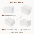 StorageWorks Collapsible Shelf Baskets, Storage Bins - Image 8