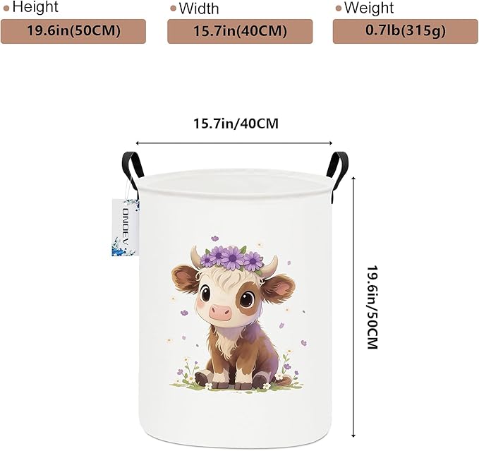 Round waterproof laundry basket, laundry Hampers - Image 2