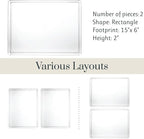 STORi SimpleSort 2-Piece Stackable Clear Drawer Organizer Set | 12" x 9" x 2" - Image 5
