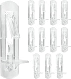 Biaungdo 12 Pcs Plastic Locking Shelf Support Pegs, 6.9mm Clear Cabinet Shelf by Biaungdo