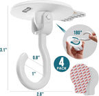 TAILI Adhesive Ceiling Hooks for Hanging Plants, Heavy Duty No-Drill Removable - Image 6