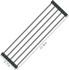 Ahyuan Roll up Dish Drying Rack Over The Sink Kitchen Roll up Sink Drying Rack - Image 2