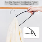 Nature Smile Non Slip PVC Coating Sweater Hangers, Dress Suit Coat Hangers - Image 3