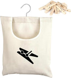 Laundry Clothespin Bag, 12 x 11 in Hang on Line Clothes Pin Hanging Bag Hanging - Image 9