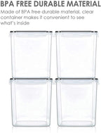 Vtopmart Food Storage Containers 2.5L / 84.5oz, 4 Pieces BPA Free Plastic - Image 5