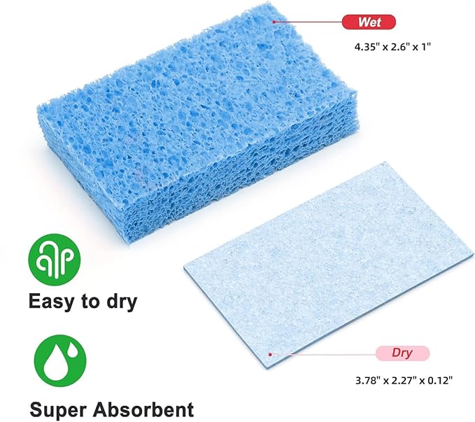 6 - Pack Non-Scratch Scrub Sponges - Sponges - Image 2