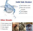 2 Pcs Heavy Duty Stainless Steel Slop Basket Filter Trap, 4.41" Top / 2.44" - Image 6