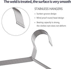 40-Pack Heavy-Duty Stainless Steel Hangers – 15lb Capacity, Rustproof Metal - Image 3