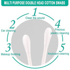 200 Pack Cotton Swabs, Individually Wrapped Cotton Swab, Individually Wrapped - Image 2